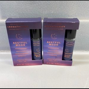 Bath & Body Works RESTFUL MOON Aromatherapy Oil Roll On SET of 2